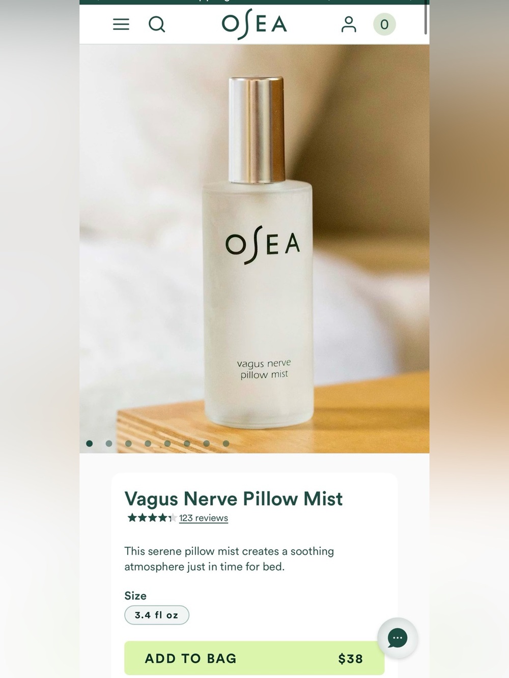 OSEA Vagus Nerve Pillow Mist